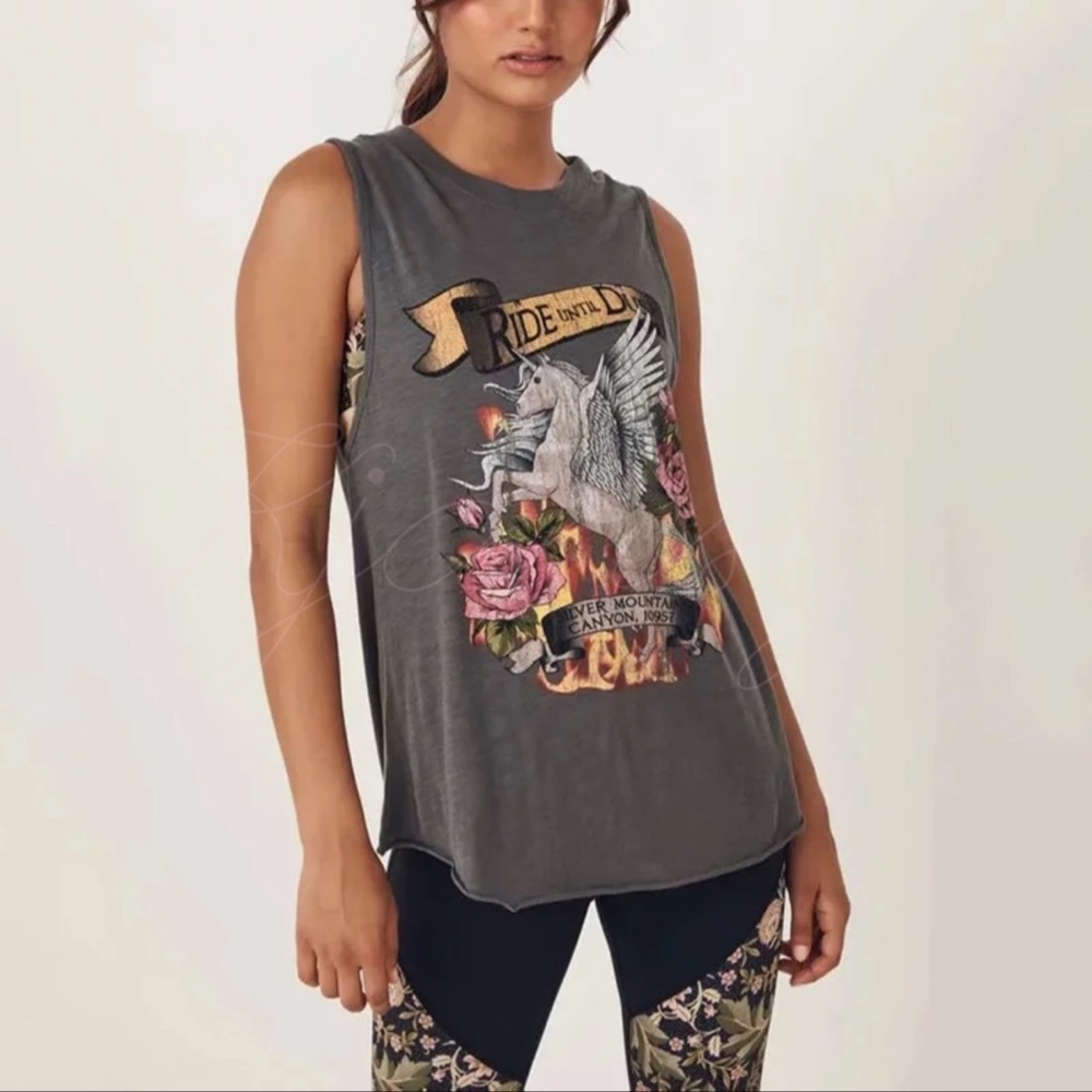 Bohemian Unicorn Graphic Tee Tank